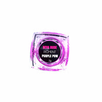Standalone view of neon pink, orange and purple UV loose pigments with vivid neon color payoff