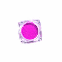 Product shot of neon purple loose pigment eyeshadow made for rave makeup