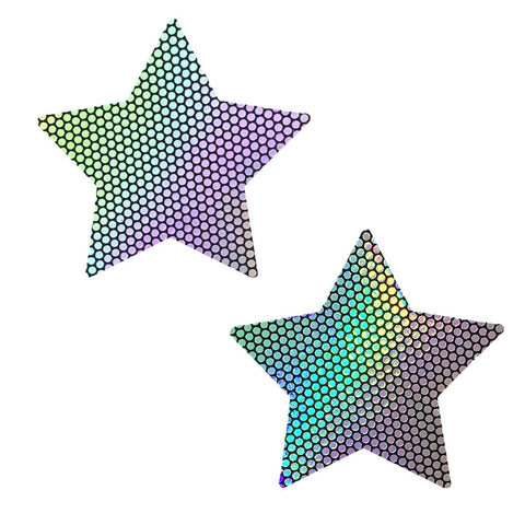 Liquid Party Holographic Starry Nights Pasties, Holographic Nipple Pasties - NevaNude
