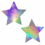 Liquid Party Holographic Starry Nights Pasties, Holographic Nipple Pasties - NevaNude