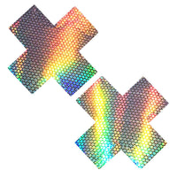 Holographic Rave Pasties, Neva Nude
