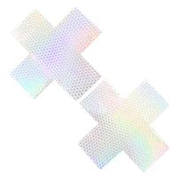 White Iridescent Nipple Pasties, Neva Nude