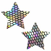 super holographic futuristic nipple cover, Neva Nude