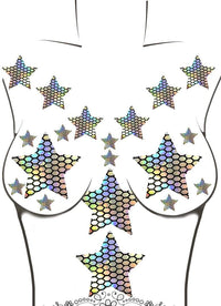 Holographic rave crop top, Neva Nude