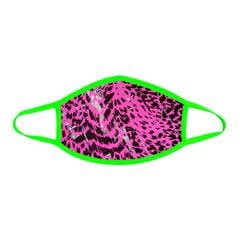 Toxic Kitty Neon Pink & Green Blacklight Face Mask