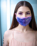 Purple Python Holographic Face Mask
