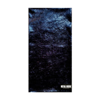 Alternate view of the black snakeskin holographic neck gaiter print