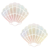 Care Bare Stare Holographic Mermaid Shell Nipple Cover Pasties