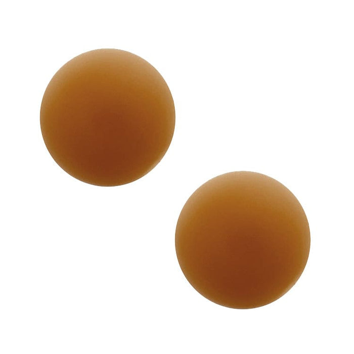 The espresso nude silicone invisible nipple pasties design with its colors and finish clearly visible