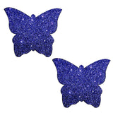 Purple Rain Glitter Butterfly Nipple Cover Pasties