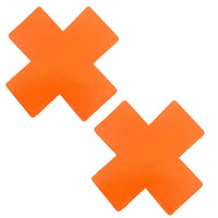 neon organe wet vinyl nipple pasties, Neva Nude