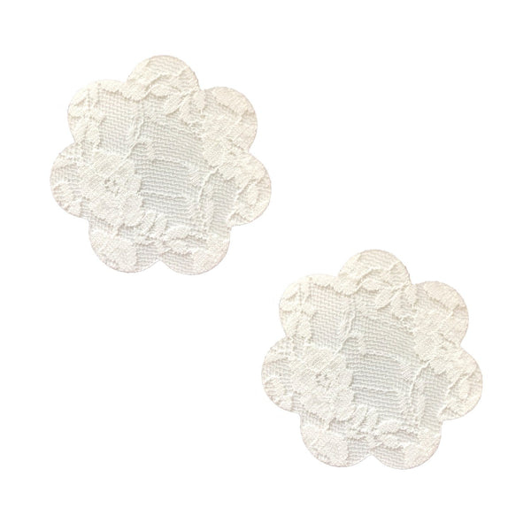 White Lace Back To BAEsics Petal Nipple Cover Pasties