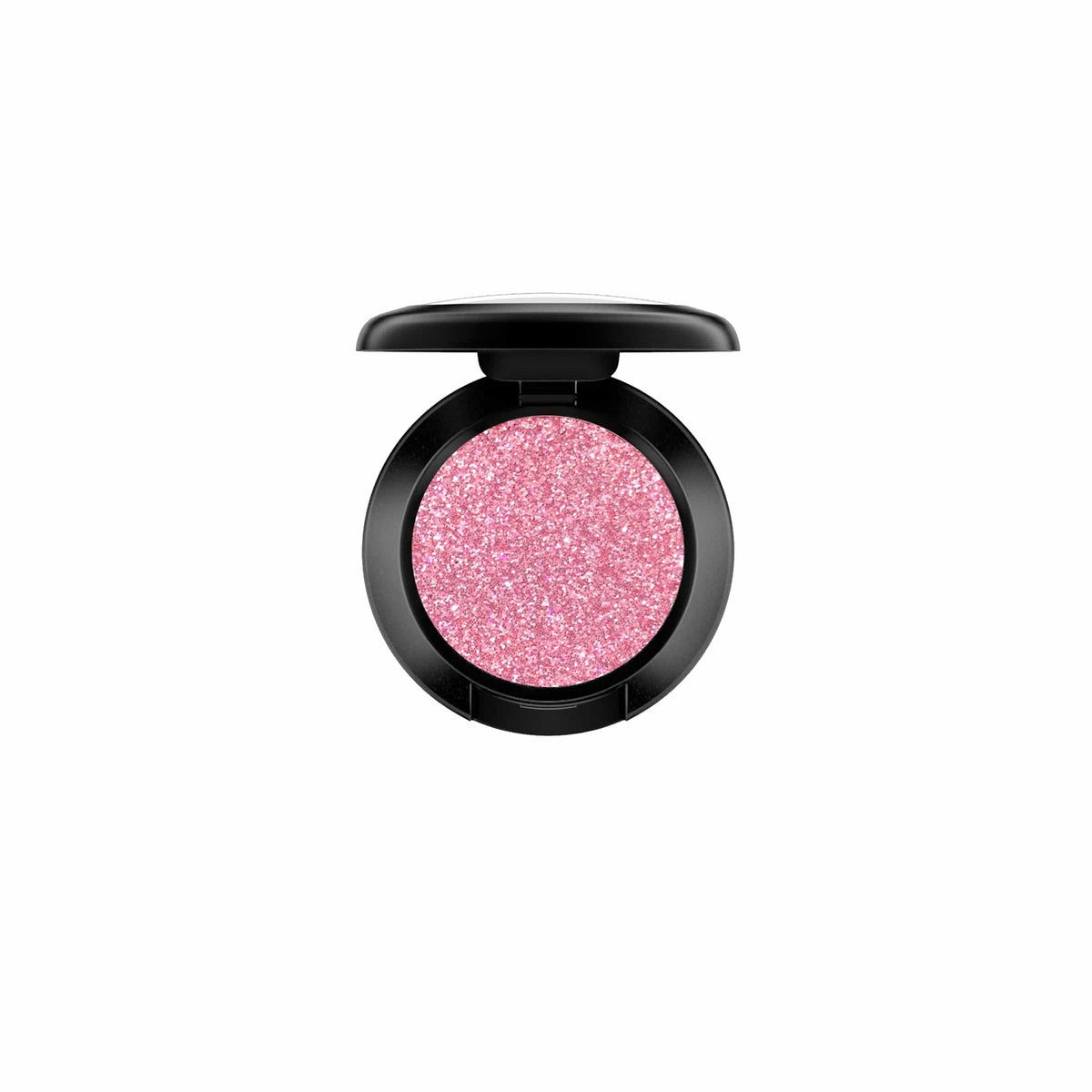 Baby pink glitter pressed pigment eyeshadow in a soft pastel shade