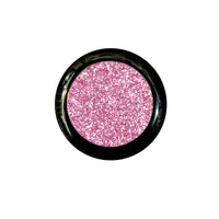 Lilac glitter pressed pigment eyeshadow shown alone, with a sparkly glitter finish