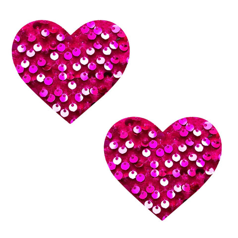 velvet pink heart nipple pasties, Neva Nude