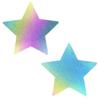 Rainbow reflective nipple covers, Neva Nude