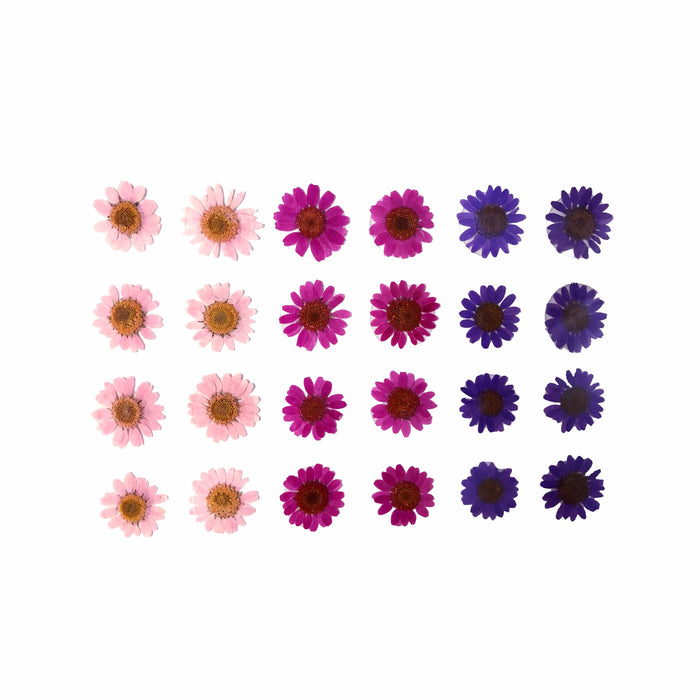 Lilac and purple real pressed flower body stickers, garden goddess style