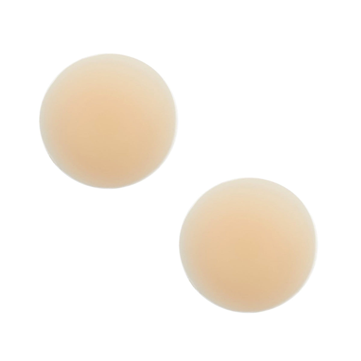 Pale nude invisible reusable silicone nipple covers shown on a clean background