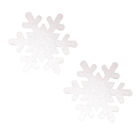 glitter snowflake nipple pasties, Neva Nude