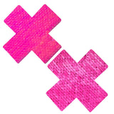 Aurora Light Pink & Pink Sequin X Factor Pasties, X Pasties - NevaNude