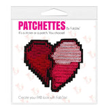 Sequin heart patch sticker, FabStix