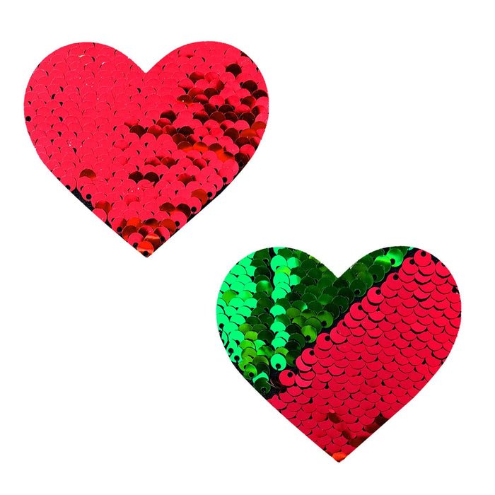 Christmas heart nipple pasties, Neva Nude