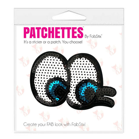 Sequin eye iron on patch sticker, FabStix