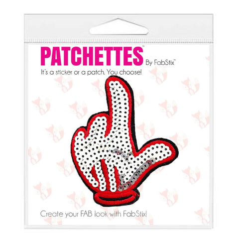 Sequin glove patch sticker, FabbStix