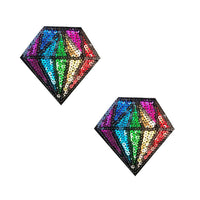 Sequin Diamond Nipple Pasties, Neva Nude