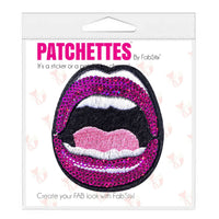 Sequin mouth iron on patch sticker- FabStix