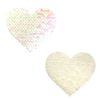 White sequin Nipple Pasties, Neva Nude