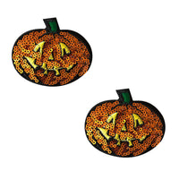 Sequin Pumpkin Nipple Pasties, Neva Nude
