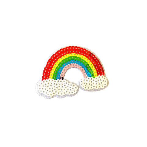 Sequin Rainbow Iron On Patch Sticker- FabStix