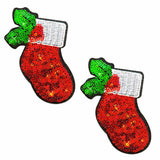 Christmas Stockings Sequin Nipple Cover Pasties