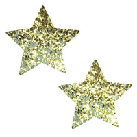 chunky glitter star pasties, Neva Nude