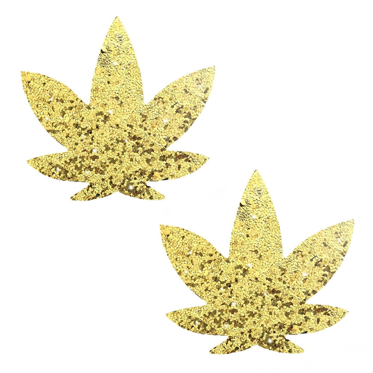 Gold weed leaf nipple pasties, Neva Nude