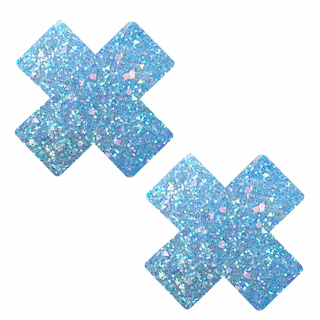 Glitter Pasties Nipple Covers - 5 Pairs, Assorted Shapes for Performers