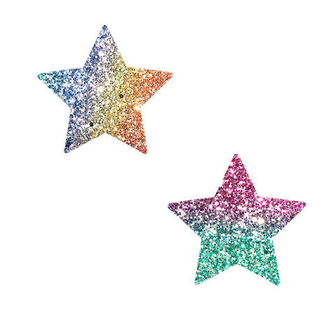 multicolor star body sticker, Neva Nude