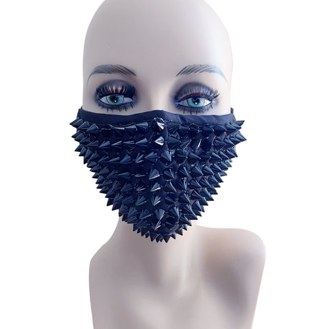 Wrath Black Stud Face Masks With Filter Pocket & Adjustable Ear Loops