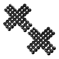SubZero Black Stud X Nipple Cover Pasties