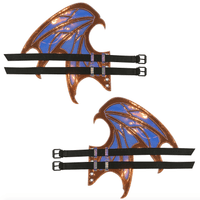 Close look at the purple iridescent dragon scale wing texture