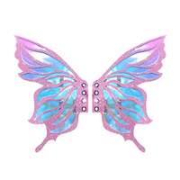 Lilac glitter fairy calf or boot wings pair shown on their own