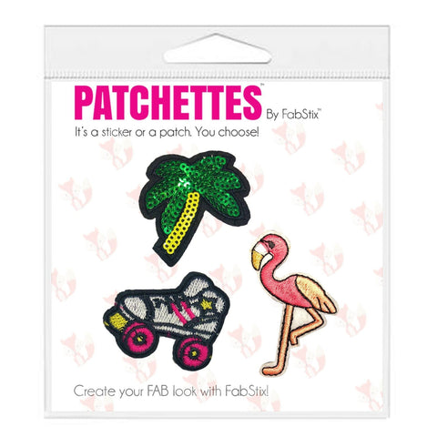 Palm Tree Iron On Patch Sticker- FabStix