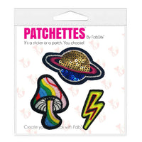 Mushroom Iron On Patch Sticker- FabStix