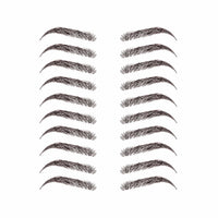 Dark brown temporary tattoo eyebrows for instant brow glam makeup