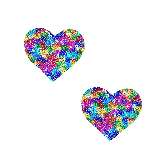 Mini Pride heart Body Stickers, Neva Nude