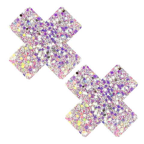 Super Sparkle Confetti Crush Chunky Glitter X Factor Nipple Cover Pasties